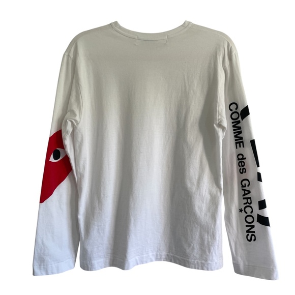 Comme Des Garcons Play Peeping Heart Long Sleeve T-shirt - Picture 4 of 15